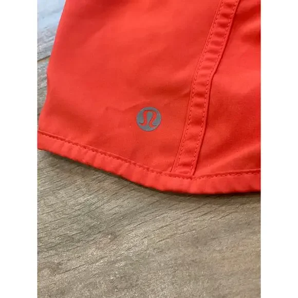 Lululemon Track That Athletic Short Women’s 4 Solar Orange 4” Inseam LR - Picture 3 of 5
